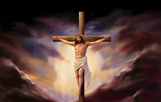 crucifixion-of-jesus-christ-at-the-cross-on-the-mountain-photo