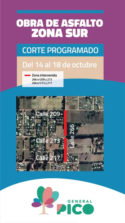 14 AL 18 OCT - OBRA ASFALTO ZONA SUR