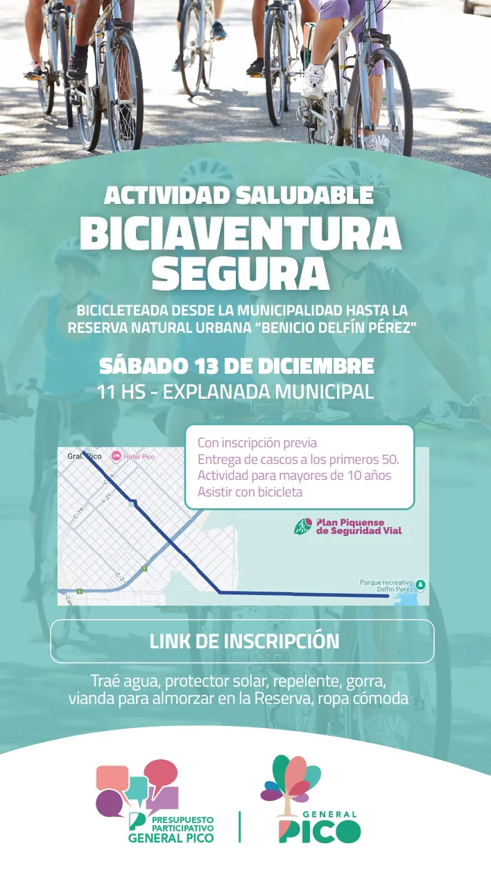 Flyer Biciaventura segura