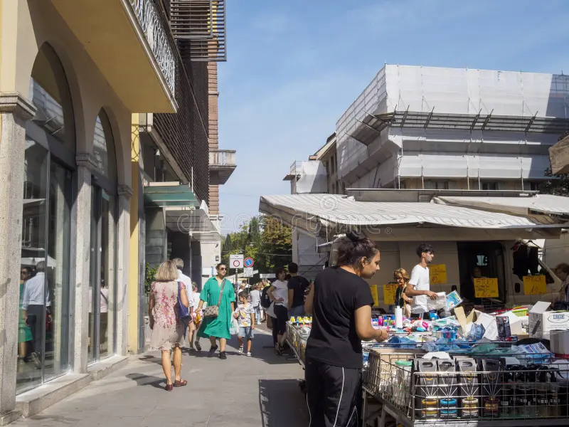 gente-caminando-y-haciendo-compras-en-el-mercado-al-aire-libre-de-italia-cremona-italy-agosto-personas-comprando-un-soleado-día-338444969