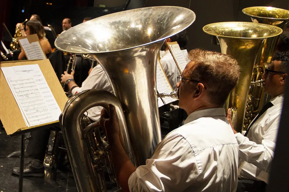 Banda Sinfónica de la Provincia detalle tubas