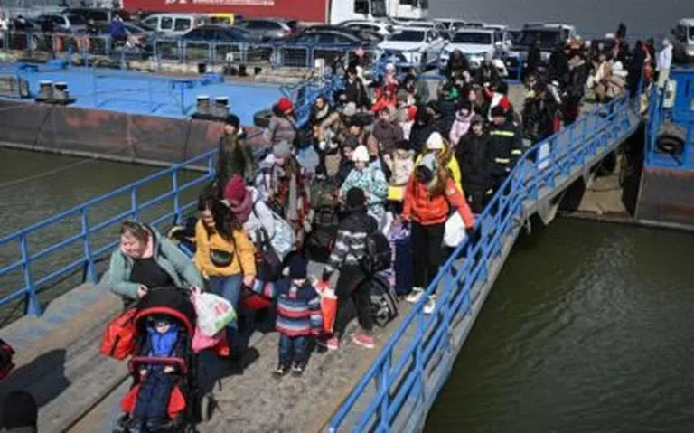 Refugiados Ucrania-AFP