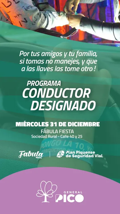 Flyer Conductor Designado Fabula 2026